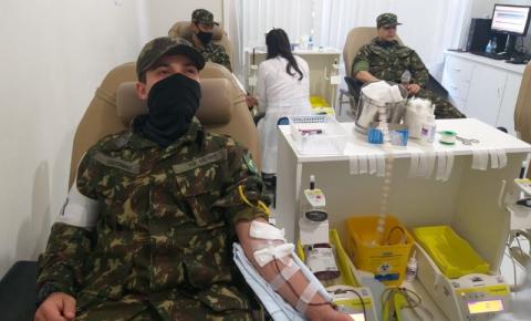 TG 05-007 realiza nova doação de sangue em Jacarezinho